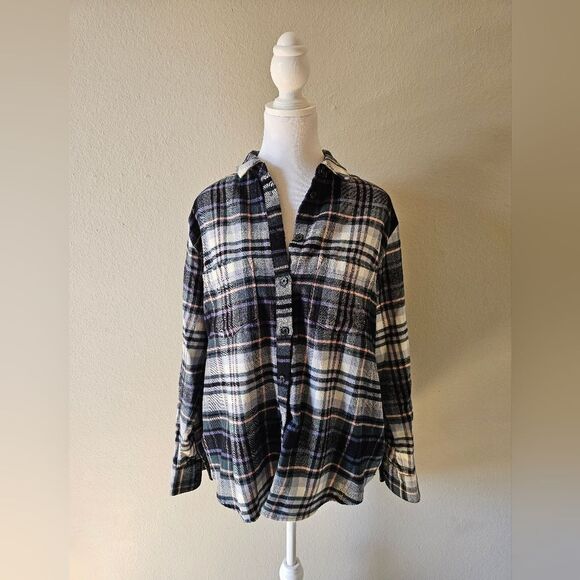 Madewell Multicolor Flannel Long Sleeve Button Down Shirt Small - Picture 1 of 5